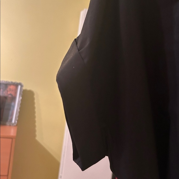 Talbots Black and Cream Floral Midi Dress - Picture 4 of 6